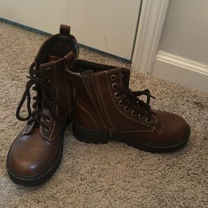 Brown ankle boots
